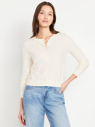 SoSoft Lite Crop Cardigan Sweater | Old Navy (US)
