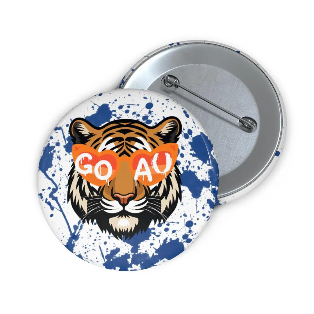 Auburn Tigers Game Day Paint Splatter Button - Etsy | Etsy (US)