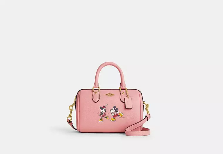 Disney X Coach Mini Rowan Crossbody With Ice Skate Motif | Coach Outlet US