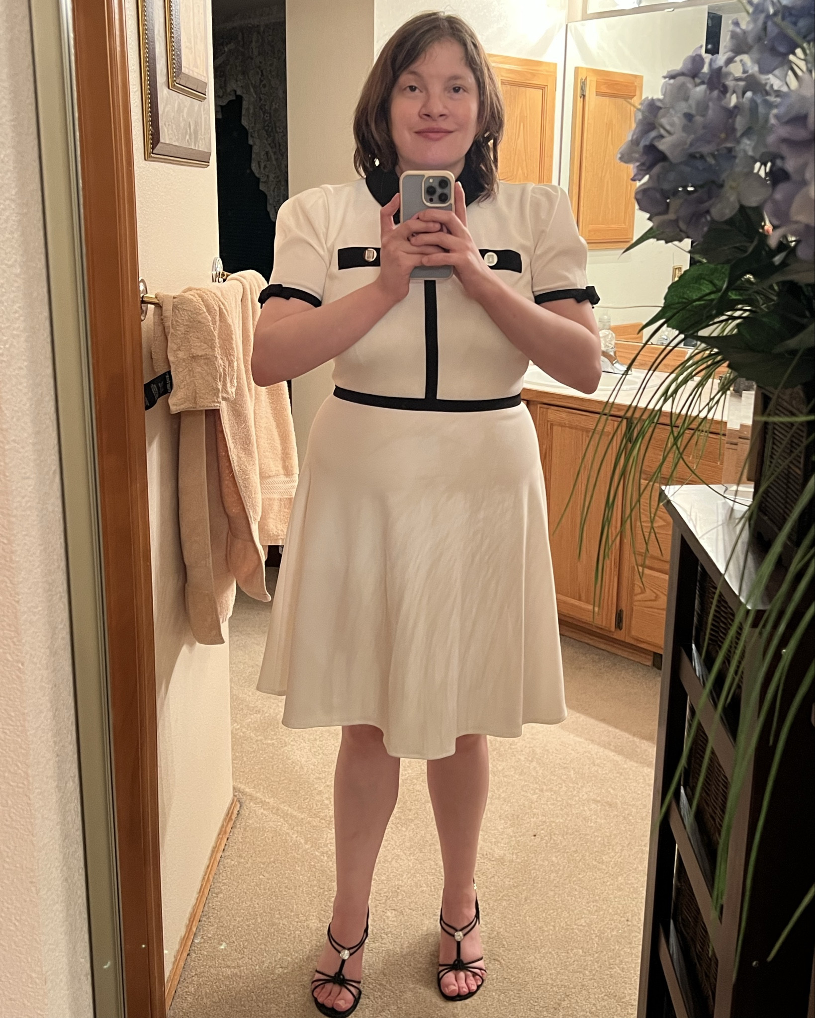 Which Spring Dress  from @Macys 👗 should I wear to a High Tea  ☕️? The Karl Lagerfeld Black and White Dress, the Plaid Black and White Dress with Pearls, The @michaelkors-us Pink Dress or the Calvin Klein Sleeveless Boat Neck Sheath Floral Dress? 

#LTKSeasonal #LTKootd #LTKgrwm