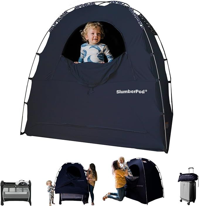 SlumberPod The Official Blackout Sleep Tent for Pack and Play, Mini Cribs and Travel Cribs, Black... | Amazon (US)