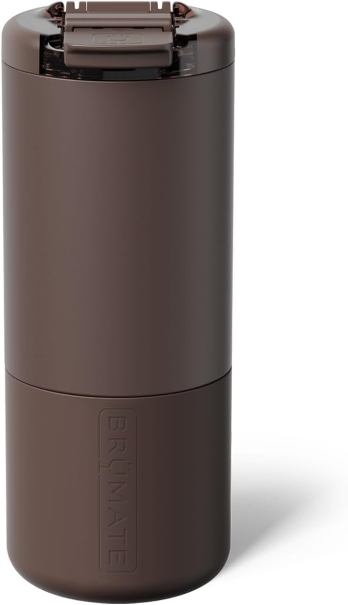 BrüMate Strova 18oz 100% Leakproof Insulated Coffee Mug | Ceramic-Lined Interior | Built-In Silicone Sleeve for Travel | Locking Flip Lid (Java) | Amazon (US)