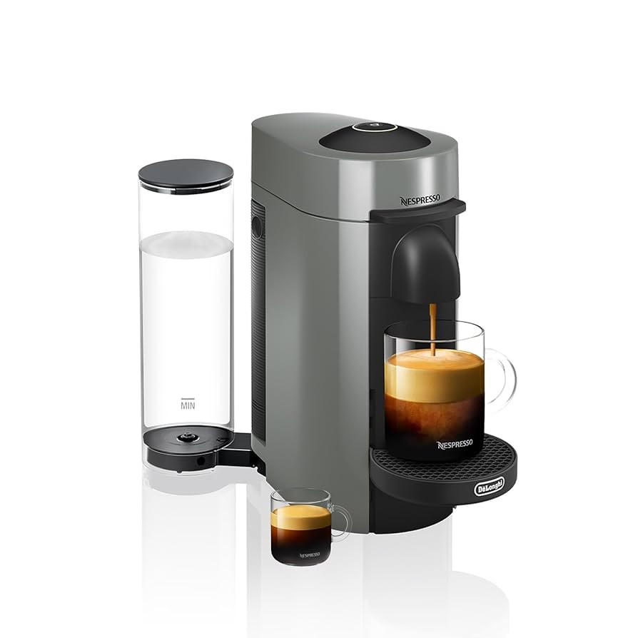 Nespresso Vertuo Plus Coffee and Espresso Maker by De'Longhi, Grey | Amazon (US)