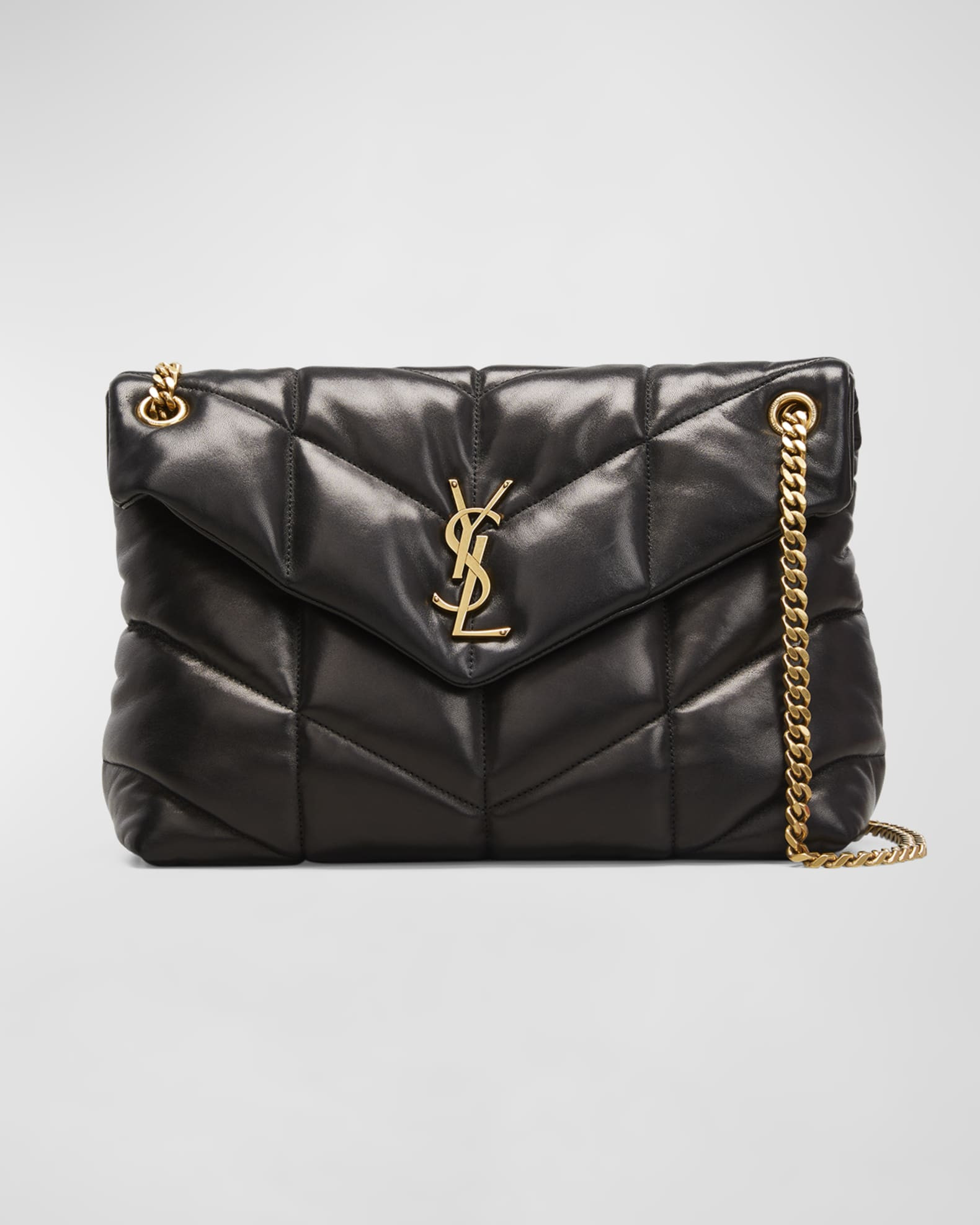 Loulou Medium Puffer Chain Shoulder Bag | Neiman Marcus
