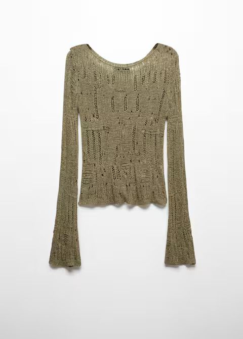 Jersey knitted jumper -  Women | Mango USA | MANGO (US)