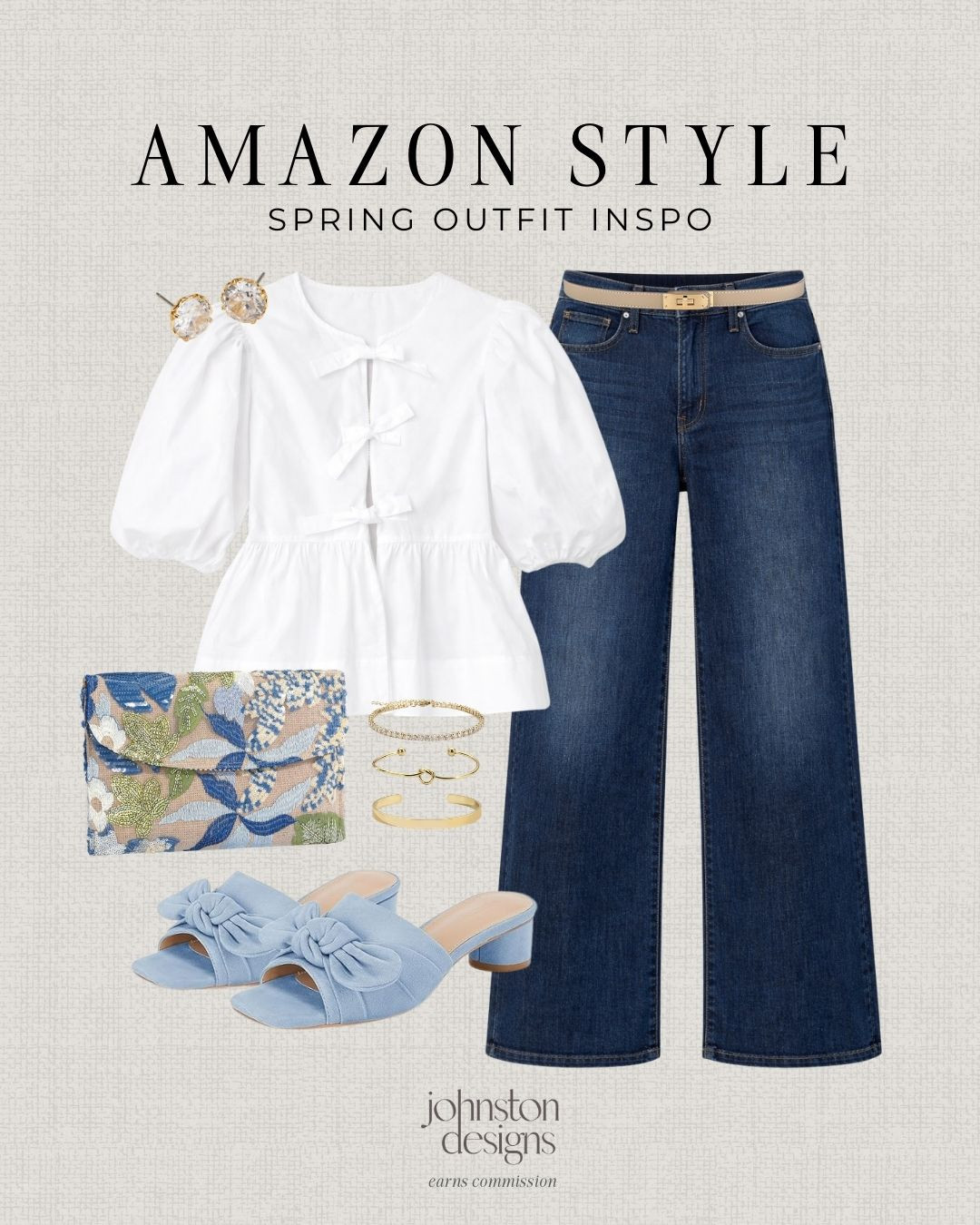 A fresh spring outfit pairing crisp white with soft blues for an effortlessly feminine, everyday look. 🤍

Amazon spring outfit, blue and white outfit, white blouse outfit, denim outfit women, feminine spring outfit, casual chic outfit, amazon outfit inspo, spring outfit ideas women, neutral feminine style, everyday outfit women, classic outfit inspo, spring capsule wardrobe, effortless outfit ideas, amazon fashion finds, simple chic outfit 

 #LTKootd