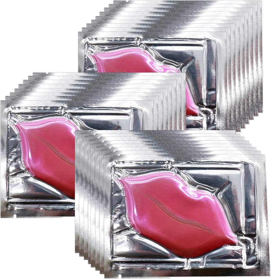 Adofect 30 Pieces Collagen Crystal Lip Masks,Pink Lip Patches& Moisturizers Collagen Lip Pads Gre... | Amazon (US)