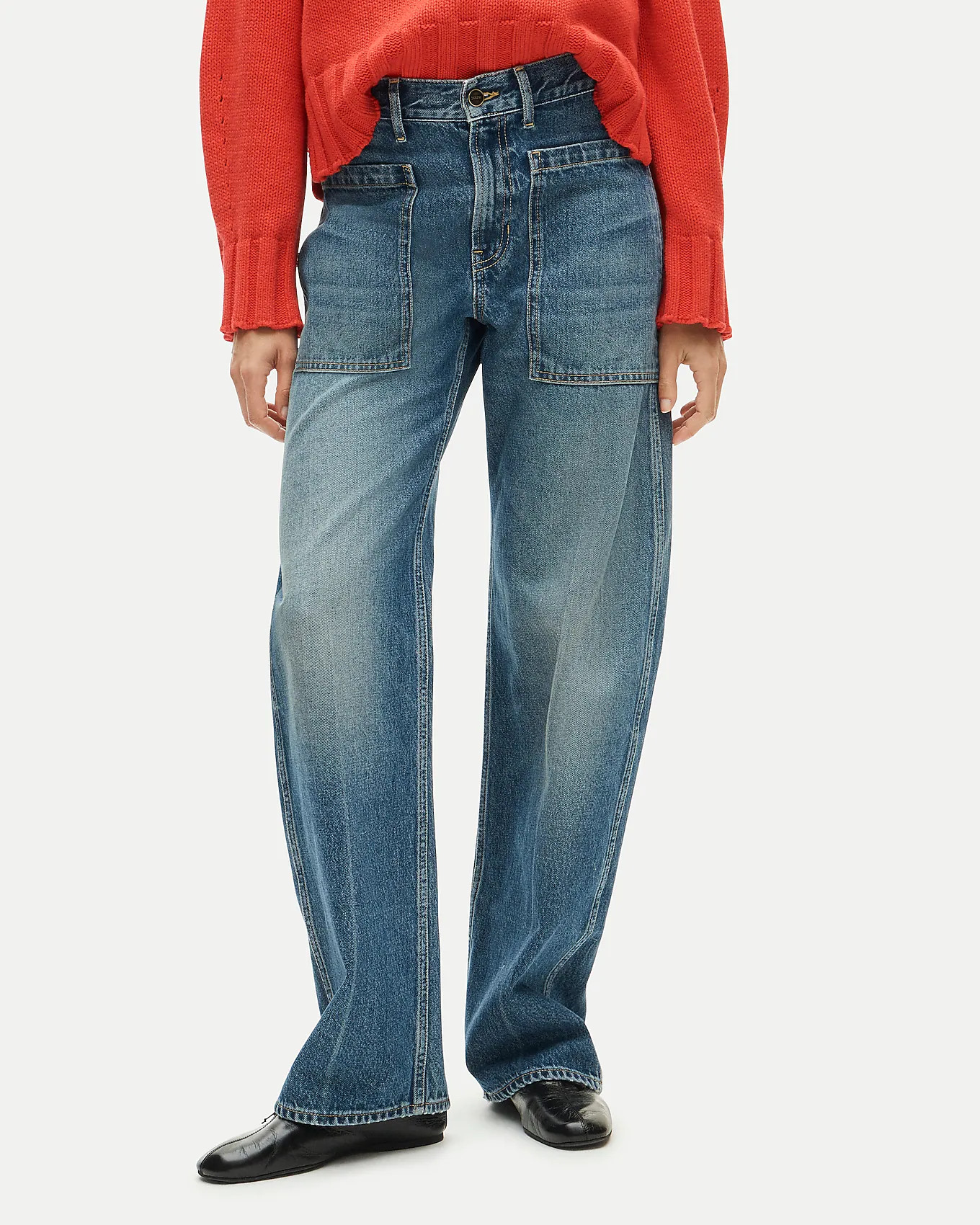 Zoe barrel jean with utility pockets | J. Crew US