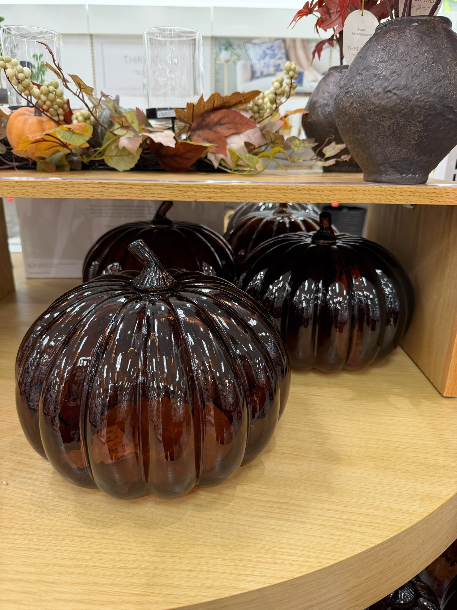 This oversized glass pumpkin is such a good fall decor find 🎃🤎 Love the smoky brown glass — it gives you that seasonal look without feeling too Halloween-y, so you can leave it out all autumn.

fall outfits women over 50, wedding guest dress summer, fall wedding guest dresses, fall decor, date night outfits, country concert outfits, business casual workwear, fall dresses, concert outfit ideas, autumn outfits 

 #LTKSeasonal #LTKHome