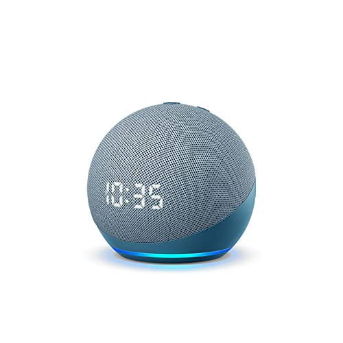 Echo Dot (4th Gen) | Smart speaker with clock and Alexa | Twilight Blue | Amazon (US)