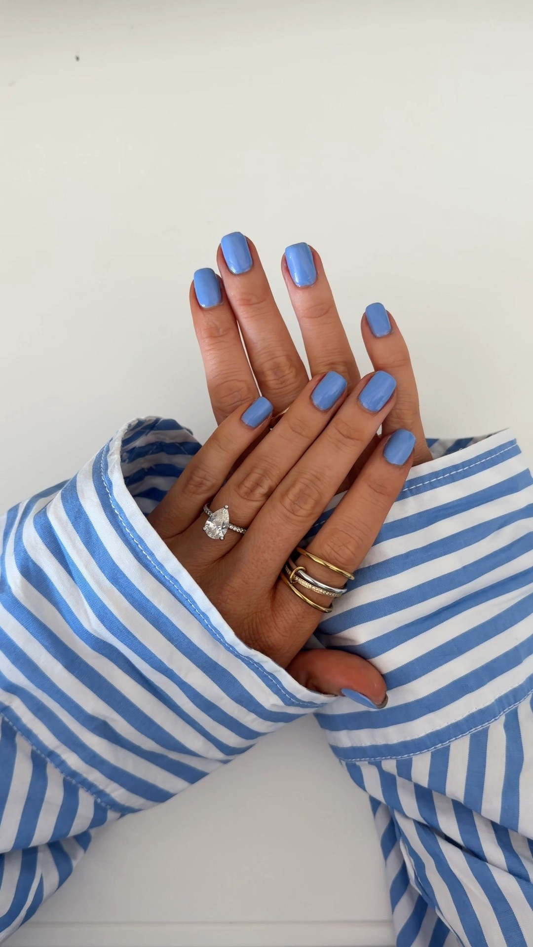 #ad it’s a blue nail summer 💙🦋🧊🫐🧿🪼🌀 !!!! @sally_hansen miracle gel in shade It’s Sherbert Day + super volume builder #target #sallyhansenpartner #shpartner #targetpartner @target @shop.ltk #liketkit