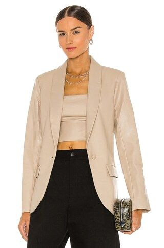 Amanda Uprichard Jane Blazer in Tan from Revolve.com | Revolve Clothing (Global)