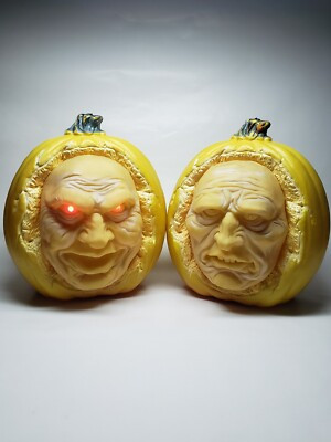 Grandin Road Animated Interactive Jack O Lanterns Halloween No Battery Covers | eBay US