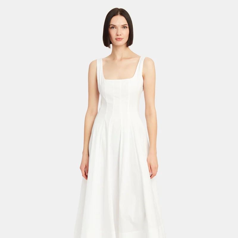 STAUD Wells Dress - White - 2 | Verishop