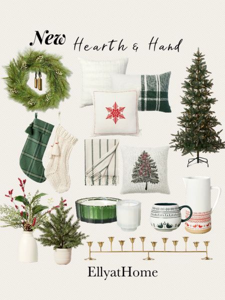 New holiday, Christmas decor from Hearth and Hand at Target. Shop early favorites are selling out already! Wreath, Christmas trees, throw pillows, throw blanket, faux holiday arrangements, fragrant Christmas candles, kitchen accessories, mugs, pitcher, holiday stocks. Christmas, holiday home decor accessories. Free shipping. 

#LTKHoliday #LTKhome #LTKSeasonal