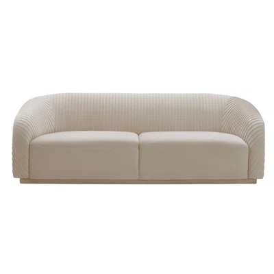 Yara Pleated Velvet Sofa | Wayfair Professional