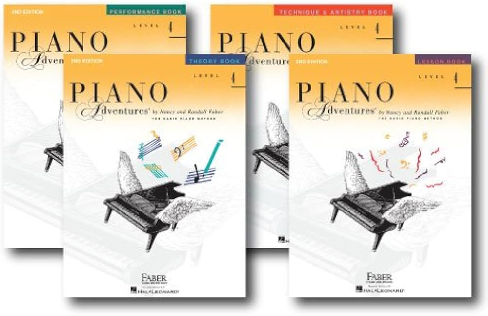 Faber Piano Adventures Level 4 Learning Library Pack Four Book Set - Lesson, Theory, Performance,... | Amazon (US)