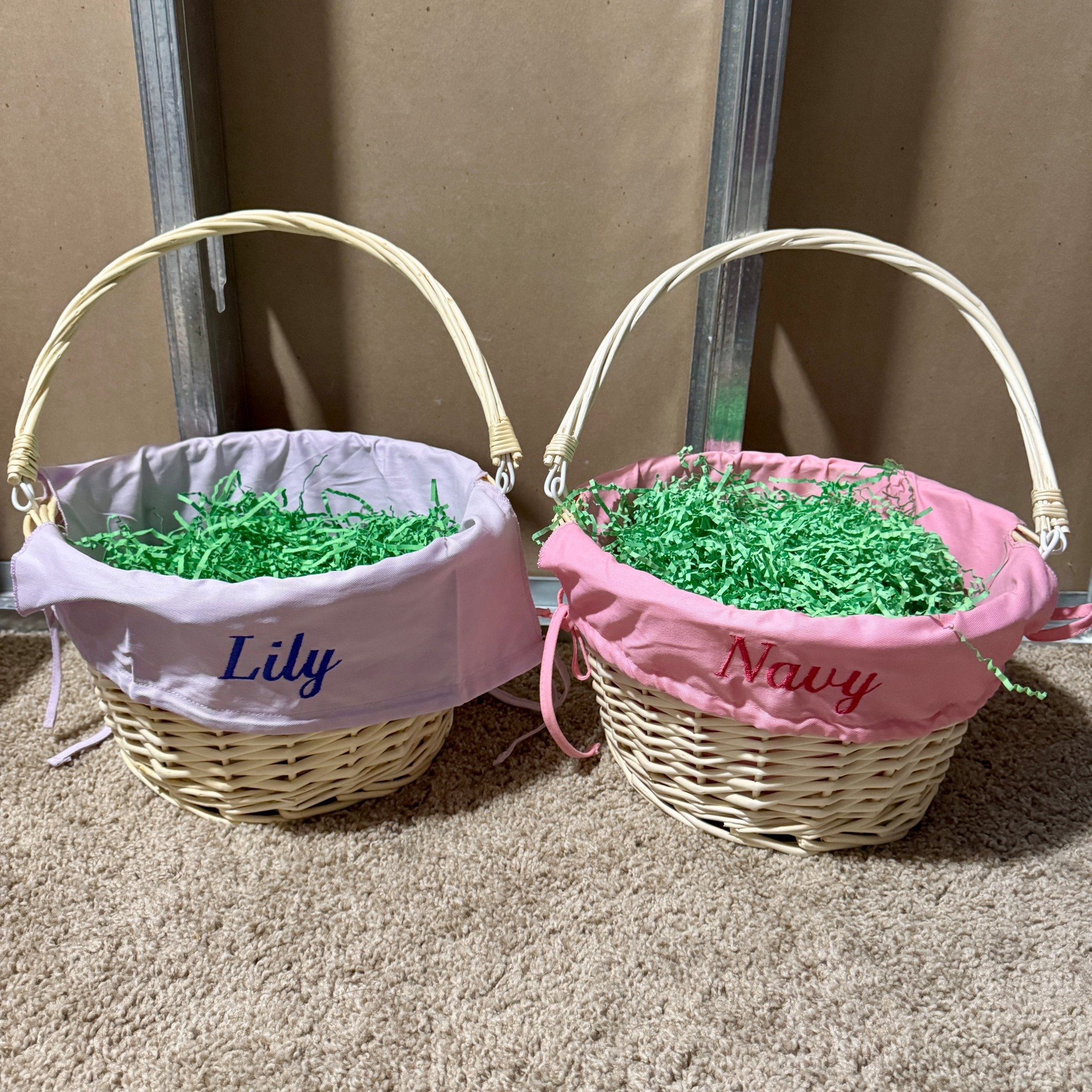 Obsessed with our personalized Easter baskets for the girls 🩷💜

Personalization | holiday | Easter basket | Etsy | 

#LTKFamily #LTKKids #LTKSeasonal