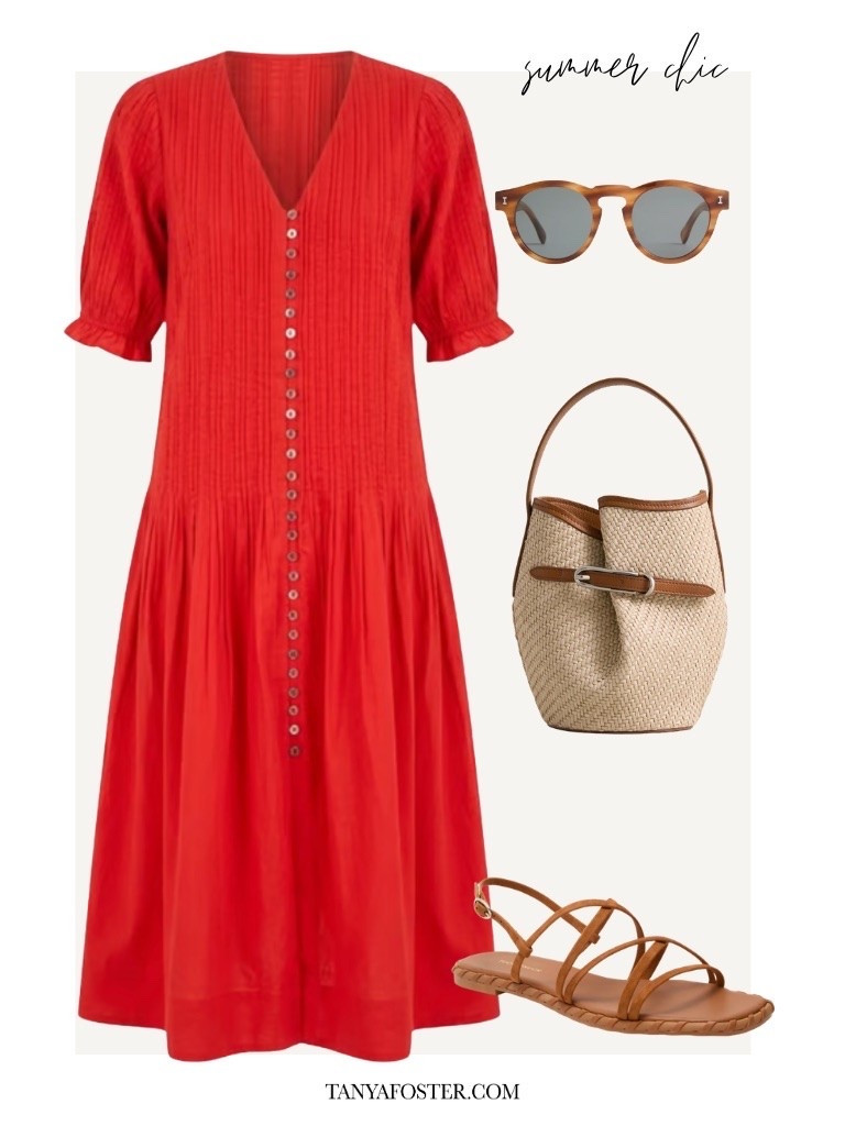 Gorgeous red midi dress to take you from summer to fall

#LTKSeasonal #LTKootd