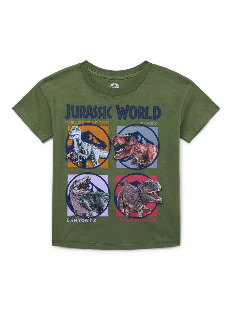 Jurassic Toddler Short Sleeve Crewneck Tee, Sizes 12M-5T | Walmart (US)
