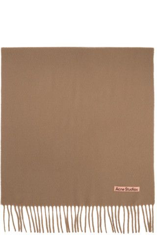 Brown Wool Scarf | SSENSE