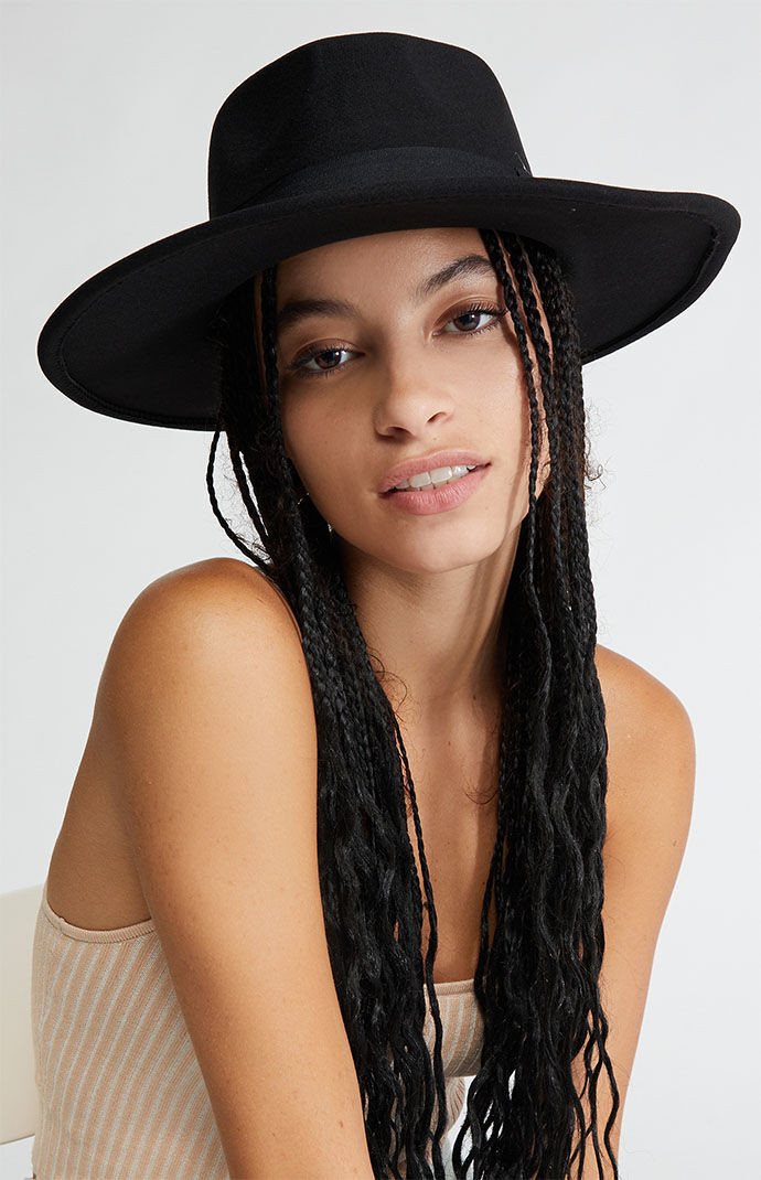 PacSun Womens Structured Fedora Hat - Black | PacSun