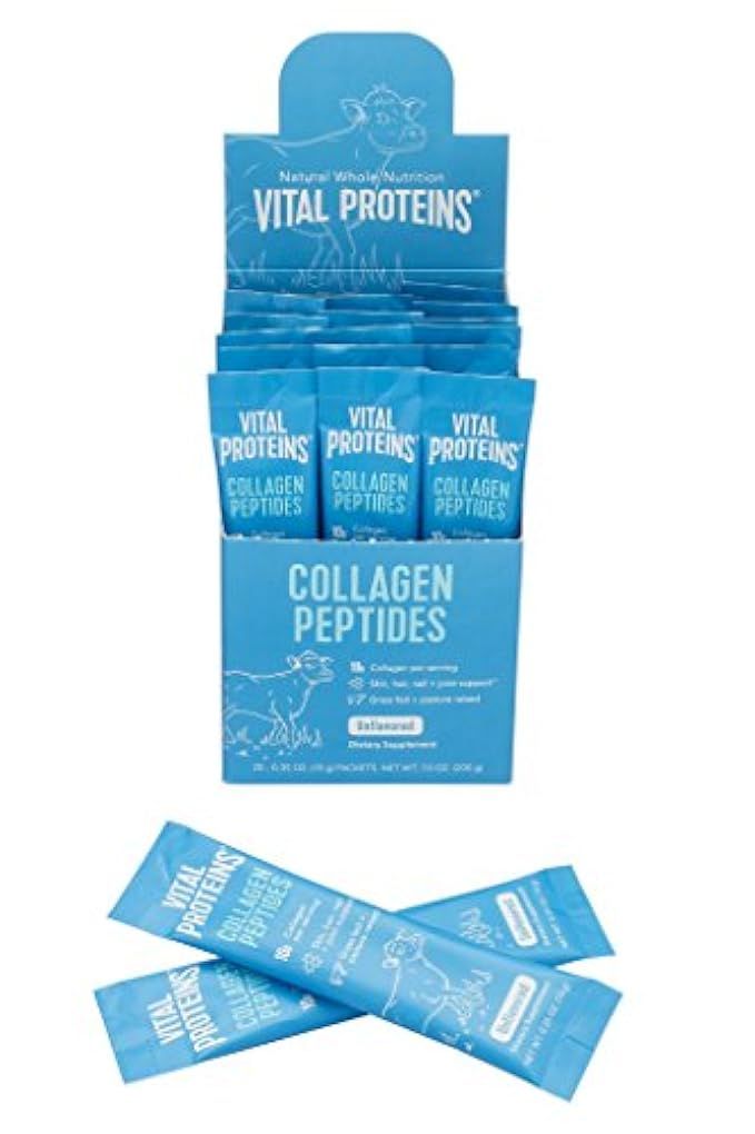 Vital Proteins Collagen Peptides - Pasture Raised, Grass Fed, Paleo Friendly, Gluten Free, Single... | Amazon (US)