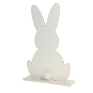 21.5" Wood Bunny Tabletop Plaque by Make Market® | Michaels | Michaels Stores