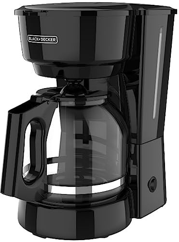 BLACK+DECKER 12-Cup Coffee Maker with Easy On/Off Switch, Easy Pour, Non-Drip Carafe with Removable Filter Basket, Vortex Technology, Black | Amazon (US)