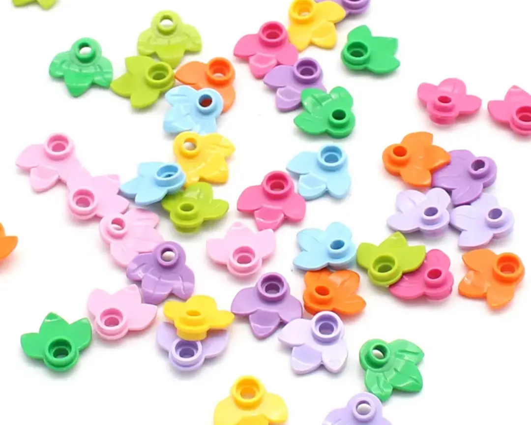 50pcs. Colorful Leaves for Brick Part Accessories | Etsy (US)