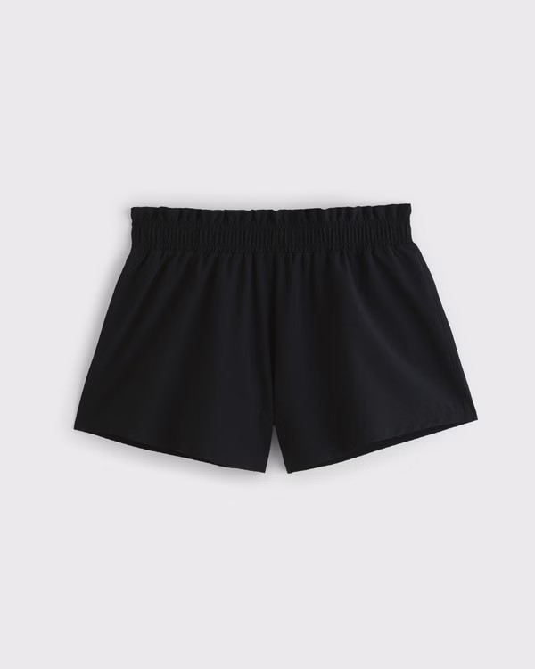 YPB Seersucker High Rise Lined Running Short | Abercrombie & Fitch (US)