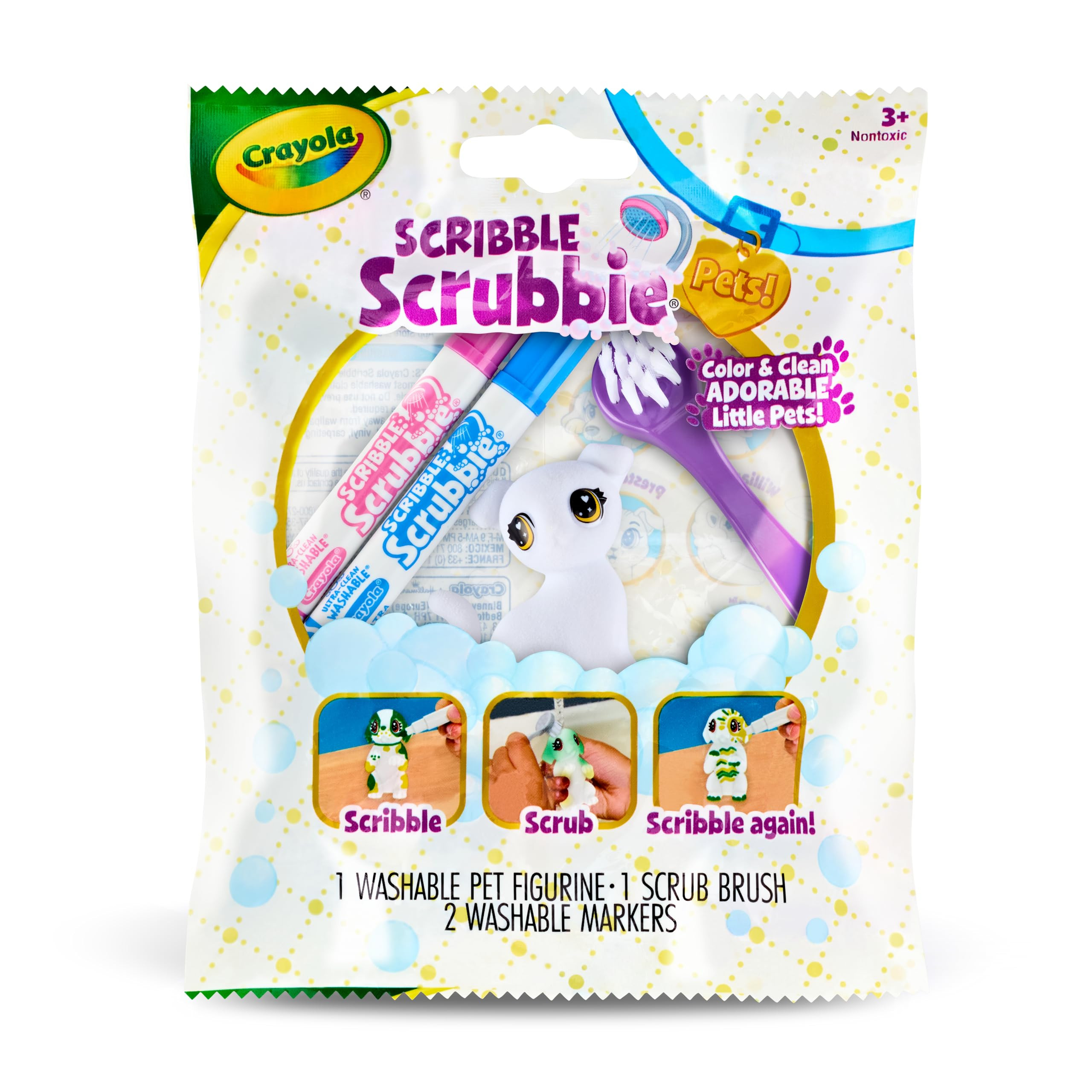 Crayola Scribble Scrubbie Pet, 1 Ct Expansion Pack, Animal Toy, Gifts for Kids Ages 3, 4, 5, 6 | Amazon (US)