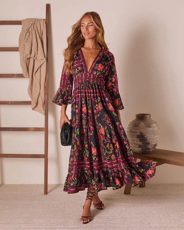 Echo Wild Printed Midi Dress | VICI