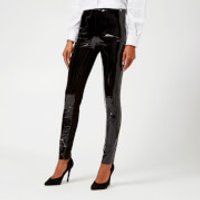 Karl Lagerfeld Women's Karl Faux Patent Leggings - Black | Coggles (Global)