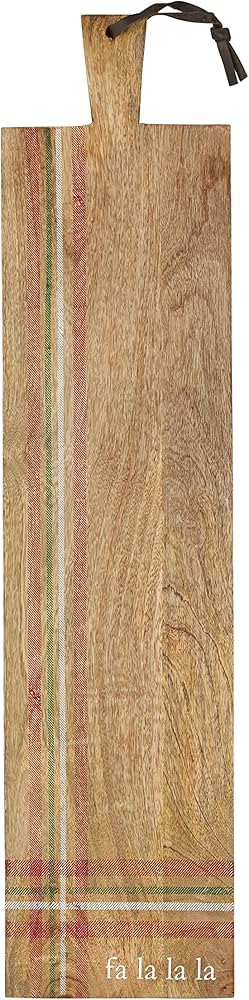 Mud Pie Printed Stripe Cutting Board, Fa La La, 36" x 8 1/2" | Amazon (US)
