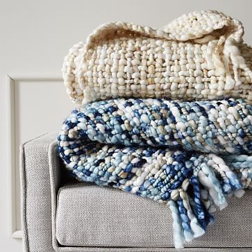 Basketweave Throw, Throw Blanket, Home Decor, Living Room, Family Room, Decorative Throw Blanket | West Elm (US)