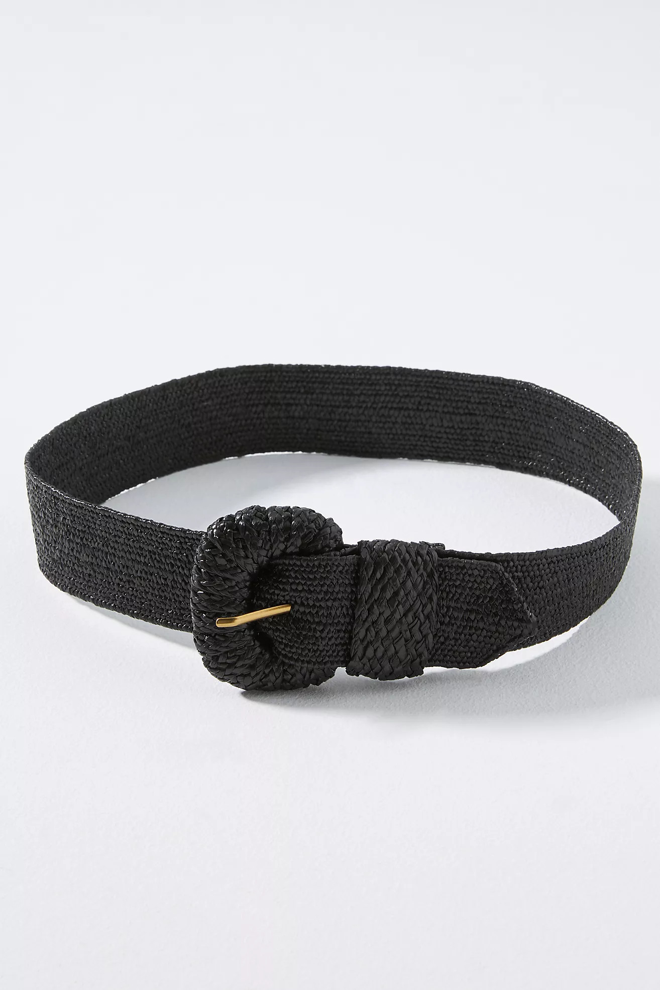 Raffia-Wrapped Stretch Belt | Anthropologie (US)