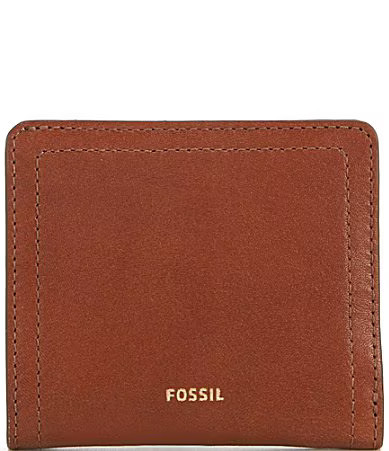 Fossil Logan RFID Small Bifold Wallet - Brown | Dillard's
