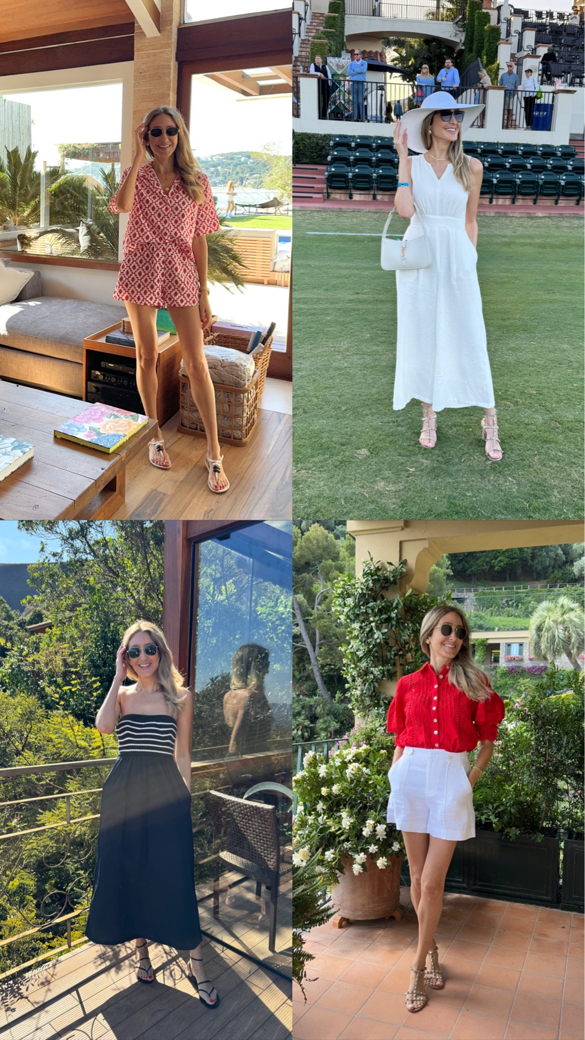 Summer outfit ideas. I am 5’9” wearing size small for your reference ❤️

Colorful set 
Amazon white jumpsuit 
Target stripes dress 
Red best selling top 

#LTKStyleTip #LTKSeasonal #LTKU