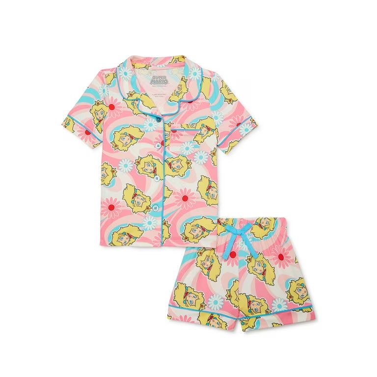 Toddler Girl Character Super Soft Pajama Coat Set, Sizes 2T-5T | Walmart (US)