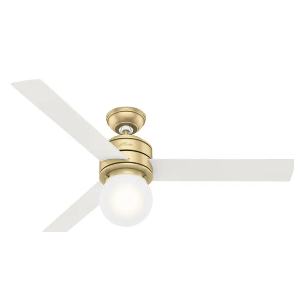 52" Allison 3 - Blade Standard Ceiling Fan with Remote Control and Light Kit Included | Wayfair Professional