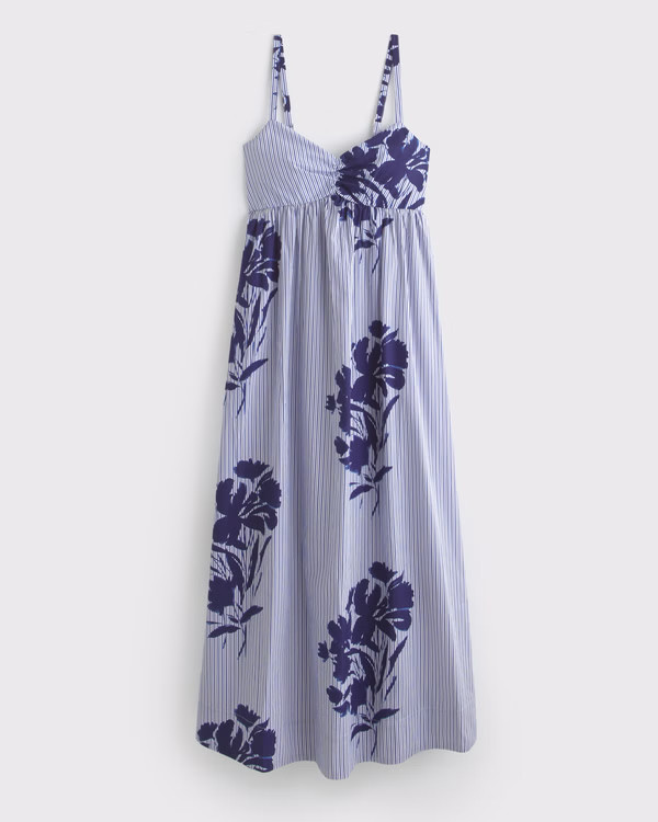 Sweetheart Babydoll Maxi Dress | Abercrombie & Fitch (US)