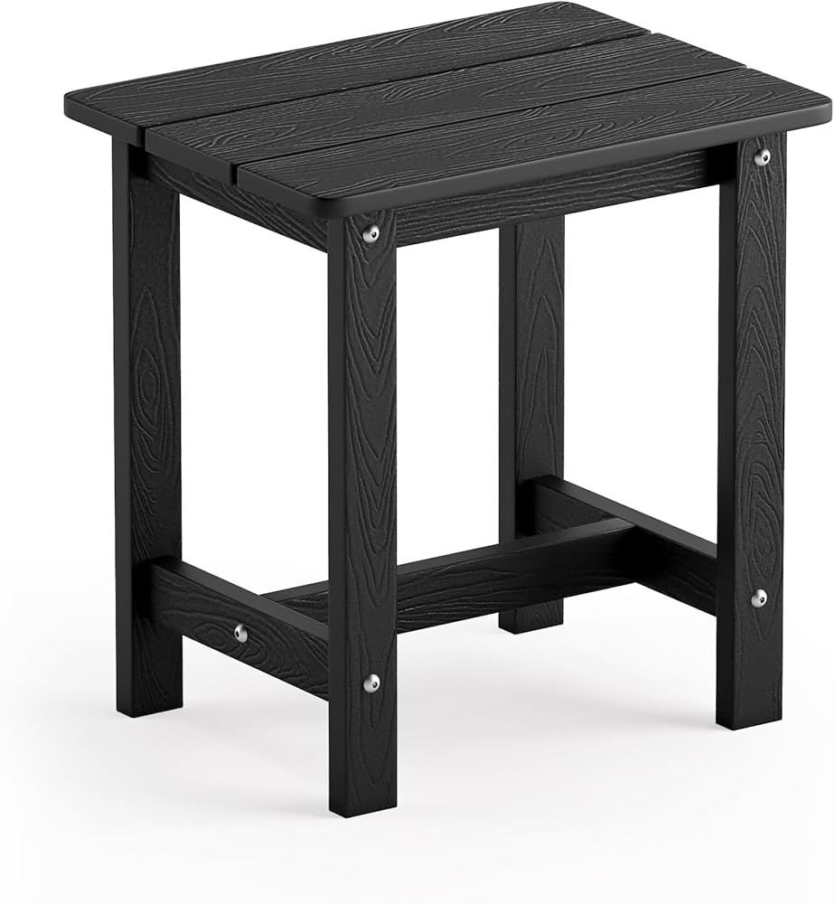 LUE BONA Outdoor Side Table, HDPS Small Outdoor Adirondack Side Tables, Outside End Table for Pat... | Amazon (US)