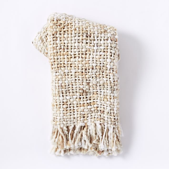Marled Basketweave Throw | West Elm (US)