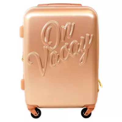 Macbeth Collection® by Margaret Josephs On Vacay 21-Inch Hardside Carry On Luggage in Gold | Bed Bath & Beyond