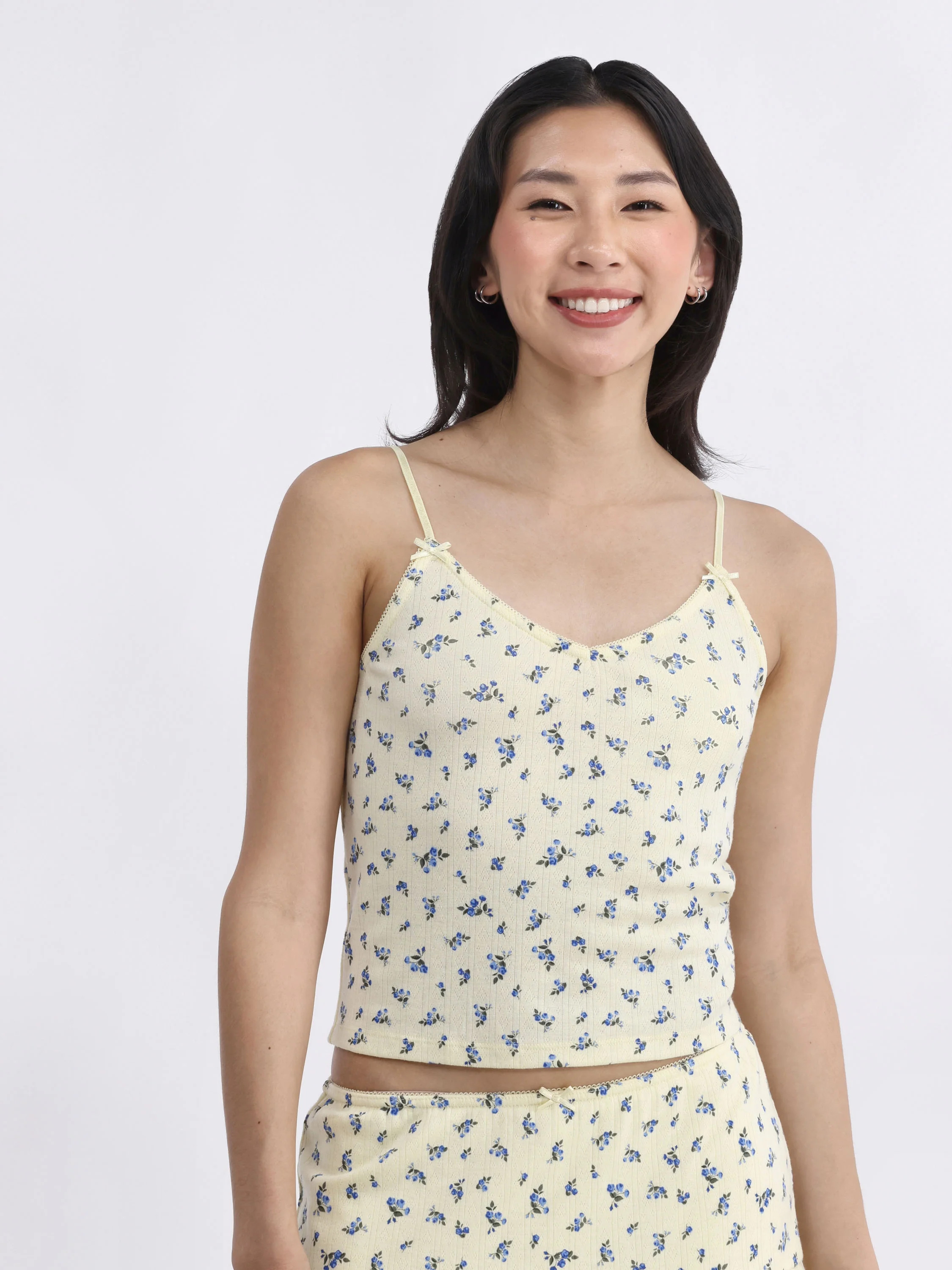 No Boundaries Pointelle Sleep Cami, Women’s and Women’s Plus | Walmart (US)