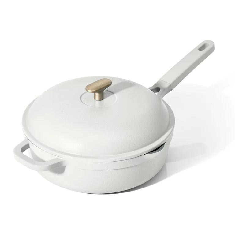 Beautiful All-in-One 4 QT Hero Pan with Steam Insert, 3 pc Set, White Icing by Drew Barrymore | Walmart (US)