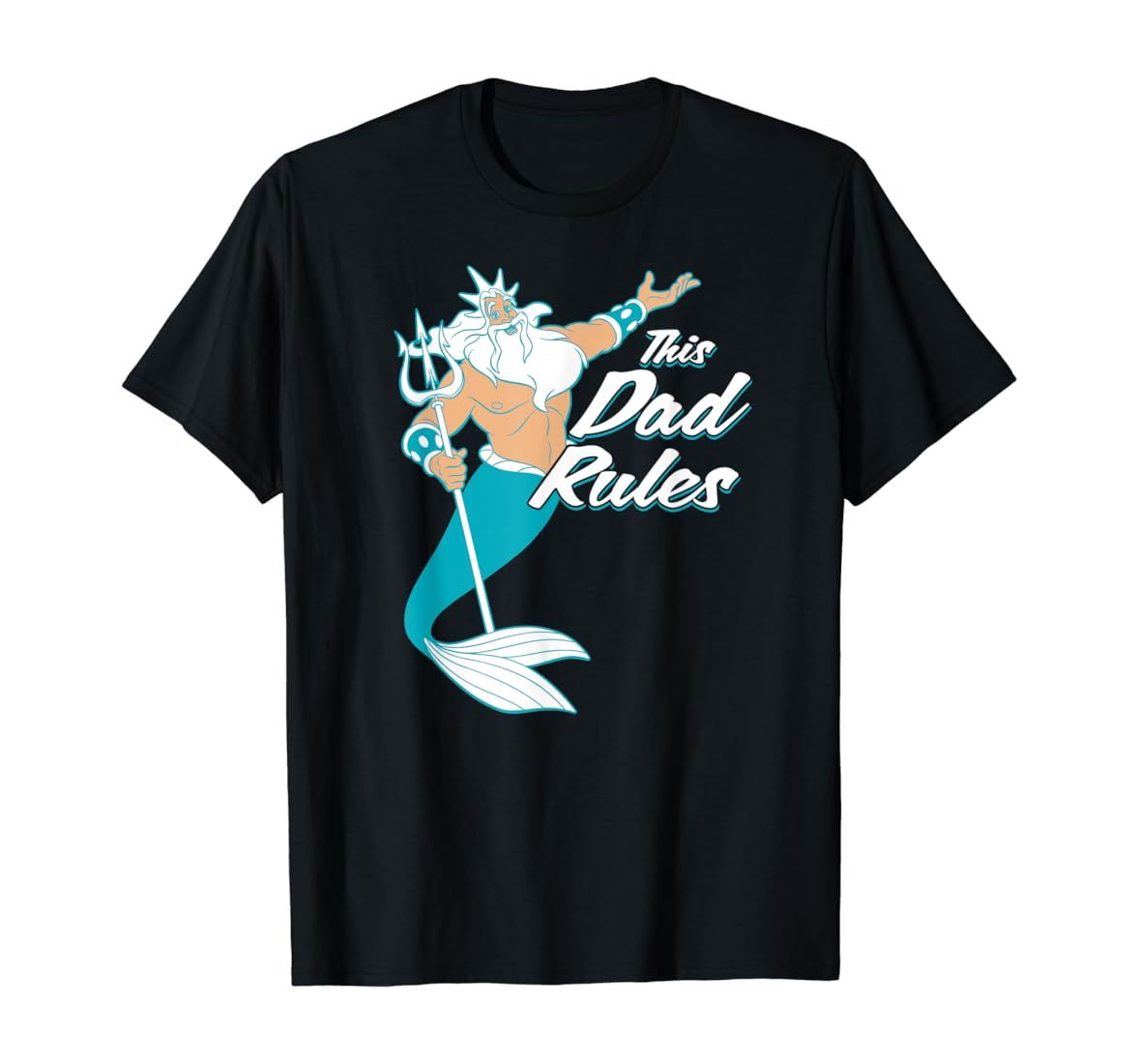 Disney The Little Mermaid King Triton Dad Men's T-Shirt | Amazon (US)
