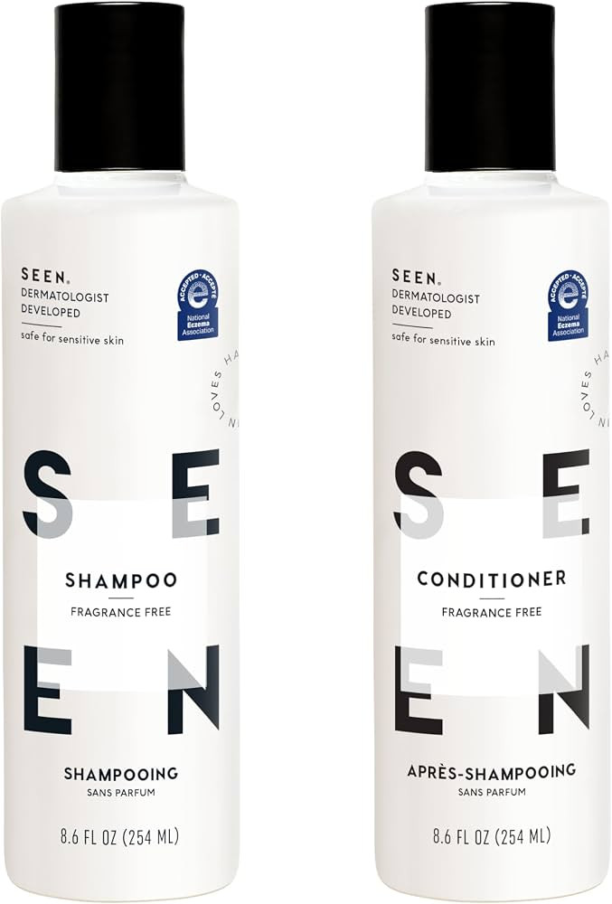 SEEN Shampoo & Conditioner Bundle, Fragrance-Free - Non-Comedogenic & Hair Care - Dermatologist-D... | Amazon (US)