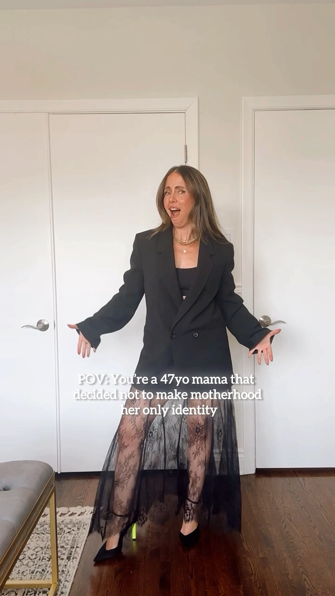 The perfect going out outfit! 
Blazer: xxs
Skirt: Xs

#LTKpartywear #LTKstyletip